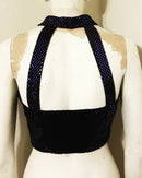 Sequin Halter Crop Top