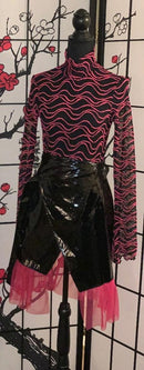 All Over Wavy Turtleneck